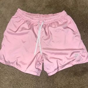 Pink Nike essential shorts